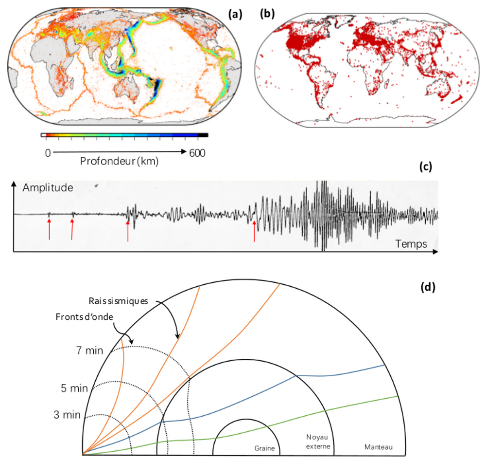 Séismes, stations sismiques et propagation des ondes sismiques