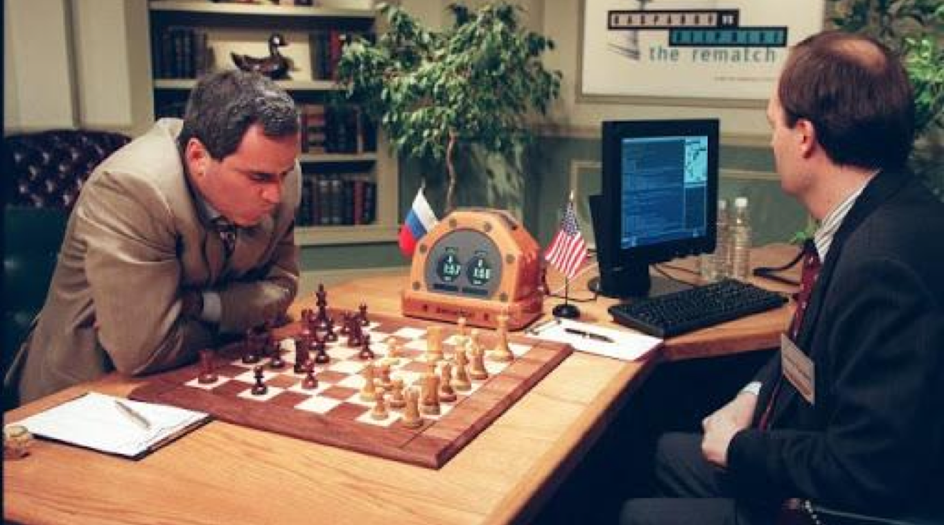 1997 : L'IA Deep Blue bat Kasparov aux échecs